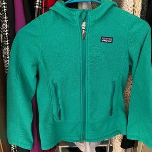 Patagonia girl fleece coat size 8